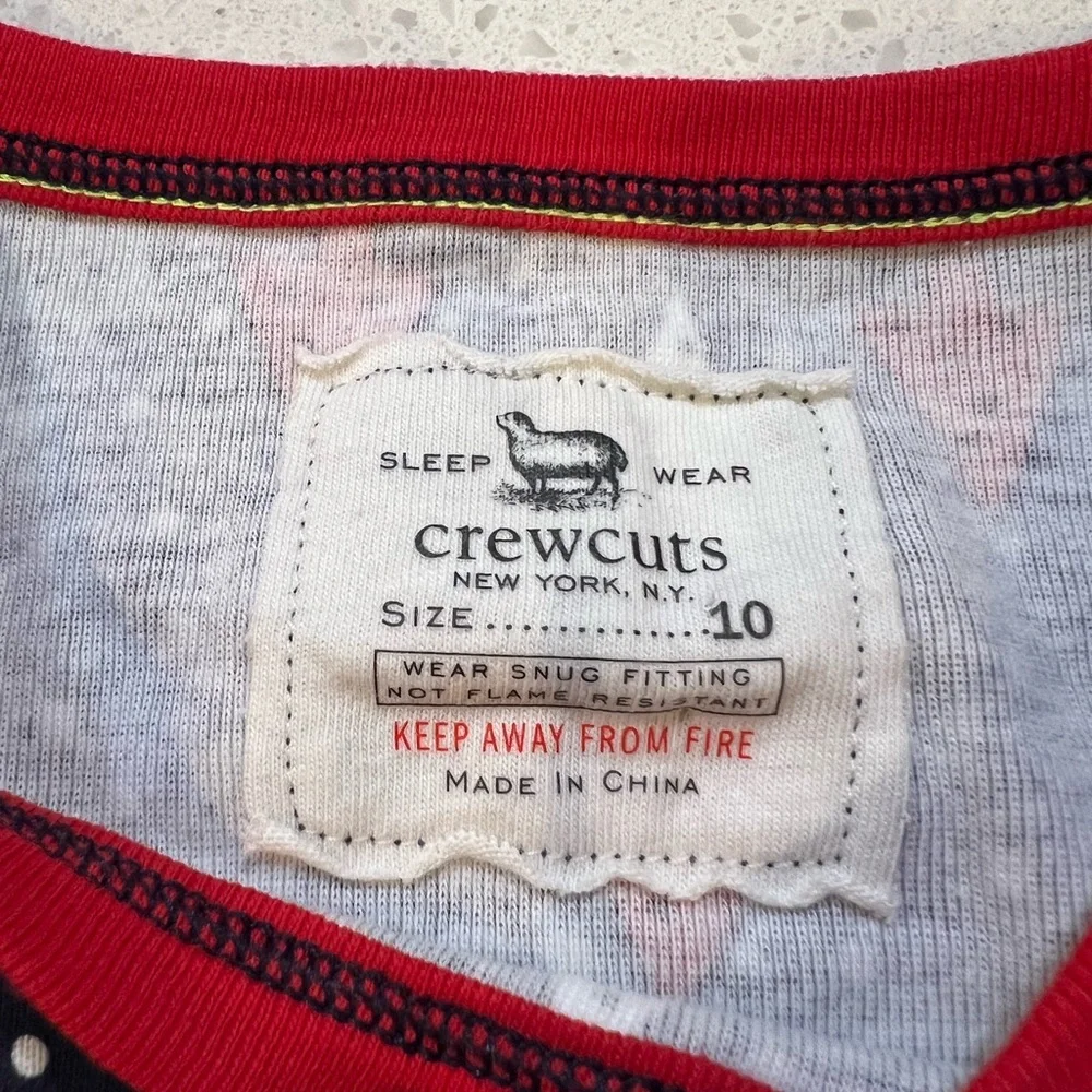 J.Crew X Crewcuts Boys Christmas Jammies Pajama Set Red Blue Christmas Trees NEW - Picture 10 of 16